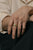 Recycled Silver Jade Ring with Bio Resin