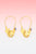 Small Gold Jagged Hoop Earrings