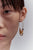 Small Gold Jagged Hoop Earrings