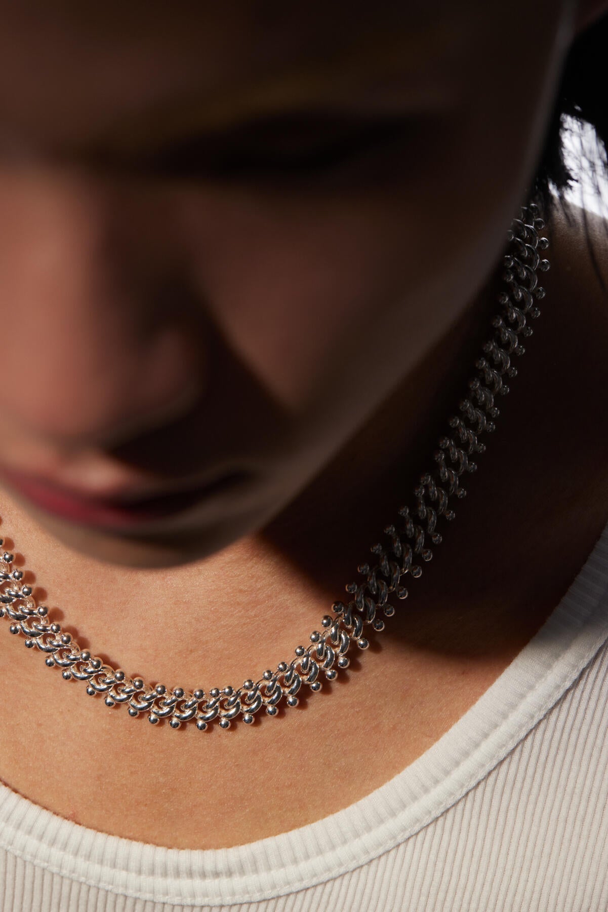 Caterpillar Curb Necklace