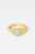 Recycled Silver Jade Ring with Bio Resin