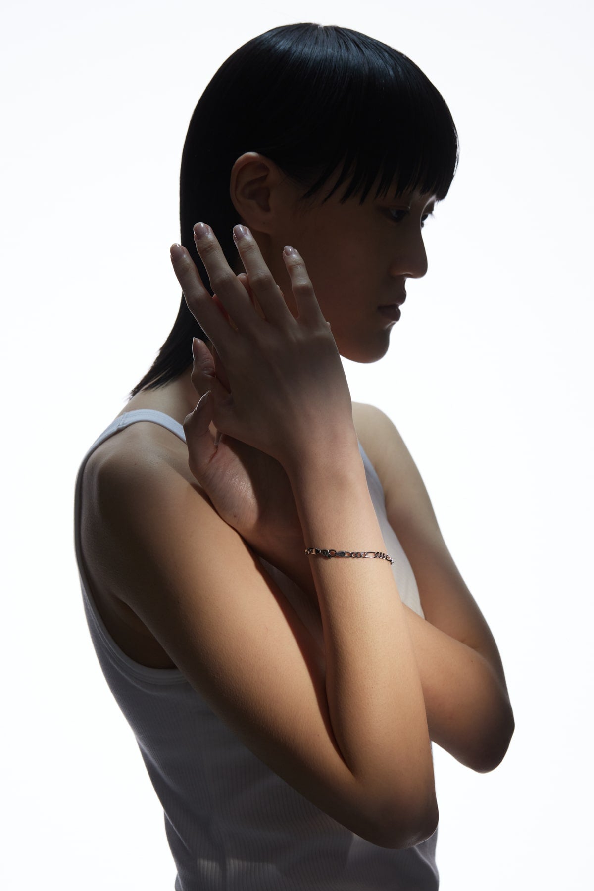 B213_Figaro Chain Bracelet - Thick_L_03
